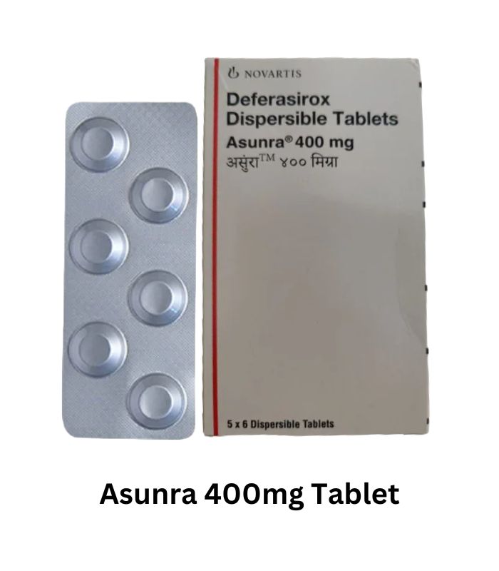 Asunra 400mg Tablet DT - Deferasirox 400mg Dispersible Tablet